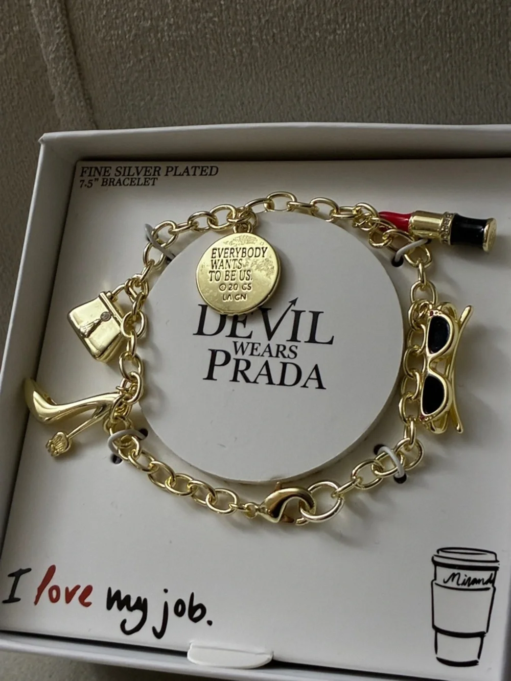24HR DROP ⬇️ The devil wears Prada charm bracelet - Picture 7 of 9